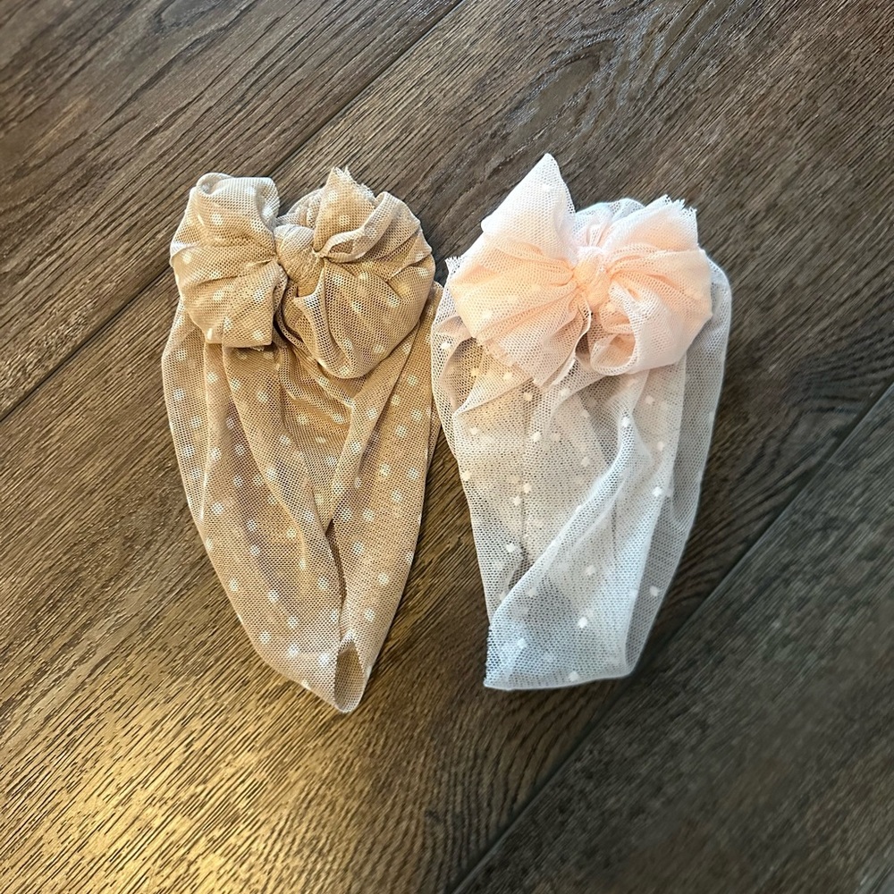 Two xs Bunny Knots headwraps